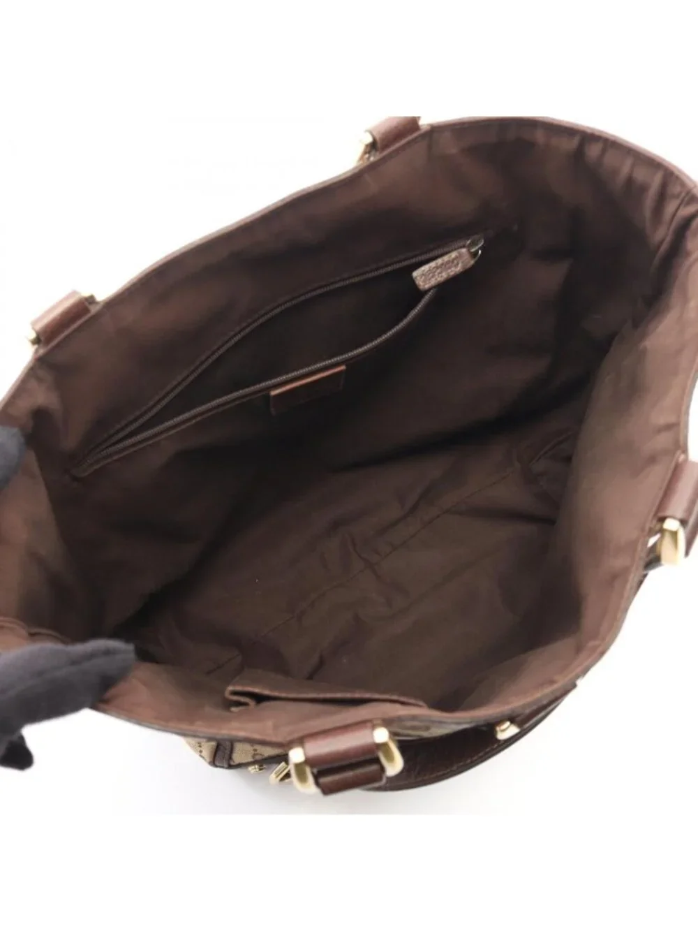 Gucci Tote Abbey GG Canvas Beige Brown